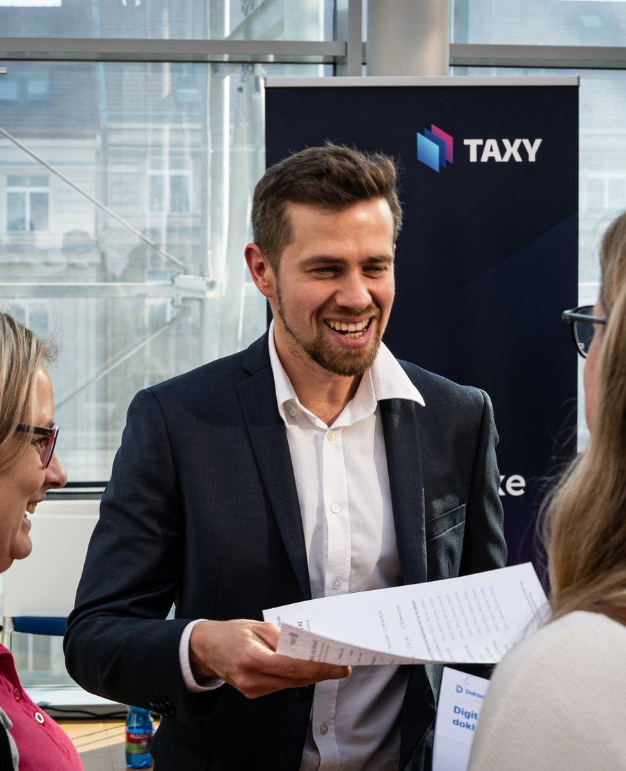 Marian Zikmund na stánku TAXY, pozvánka na veletrh Automation4Business 9. 11. 2026 v Cubex centru Praha