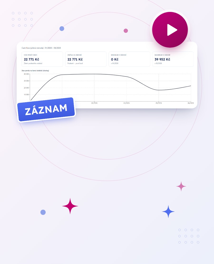 Záznam webináře Finanční reporty v praxi s ukázkou přehledu firmy v TAXY
