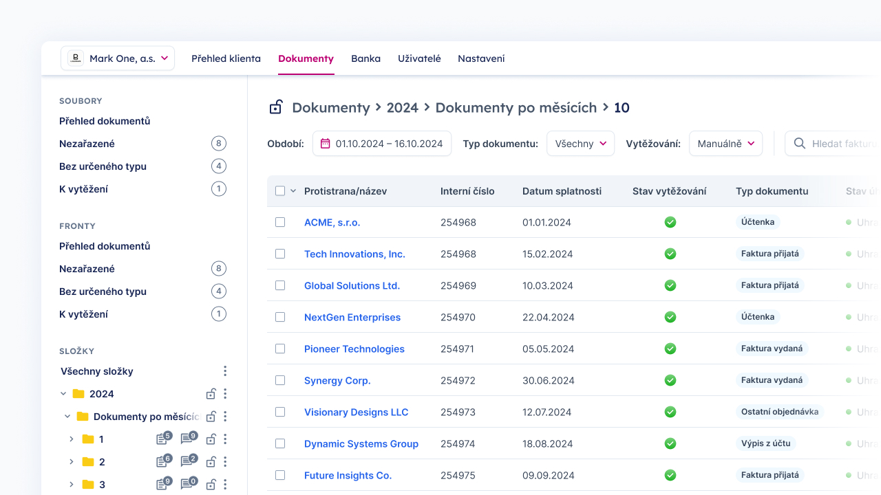 Online archiv podkladů